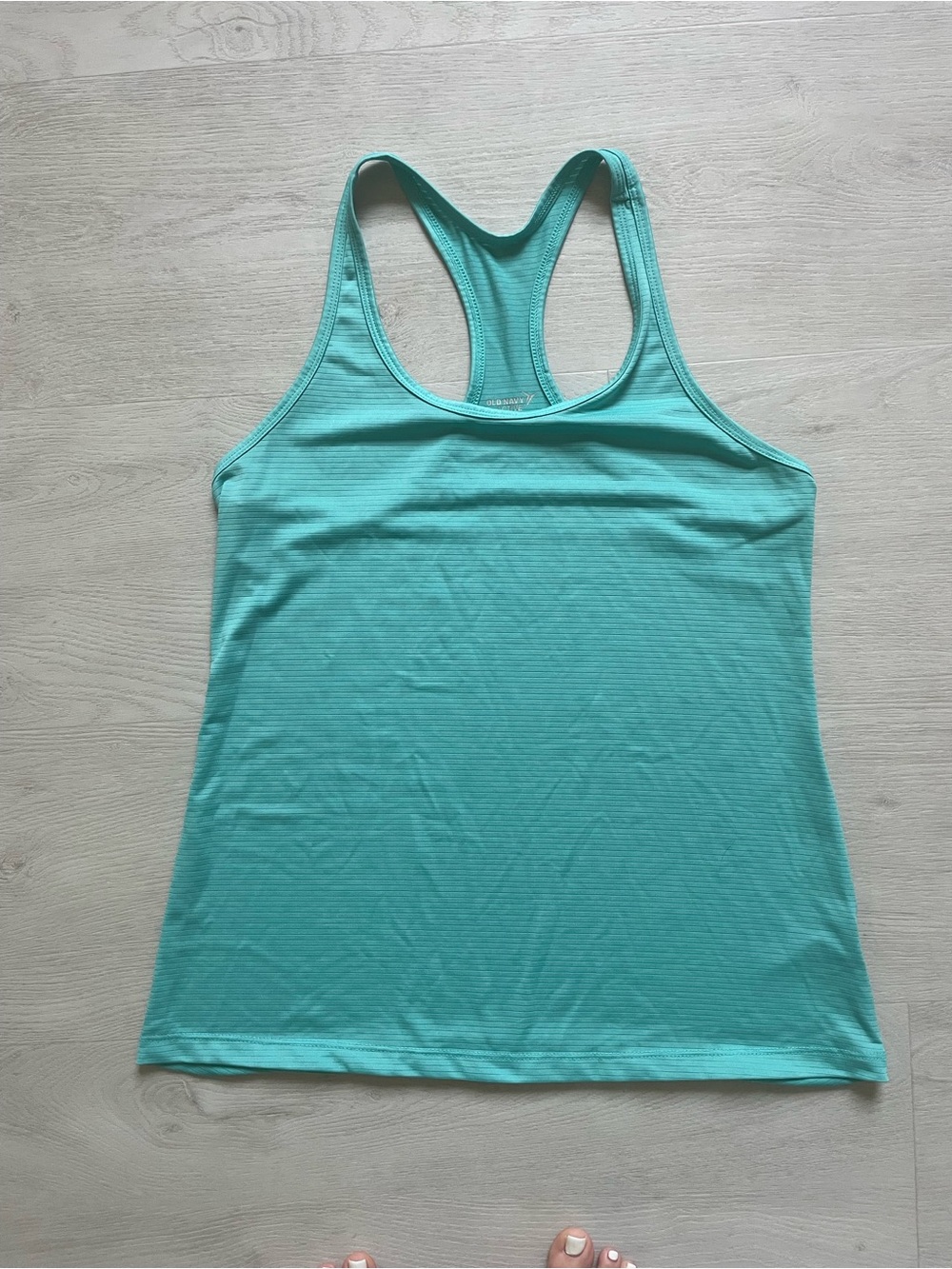 Old Navy Aqua Racerback Tank Top